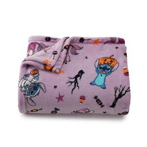 NEW DISNEY LILO & STITCH HALLOWEEN PUMPKINS THROW BLANKET THE BIG ONE NWT